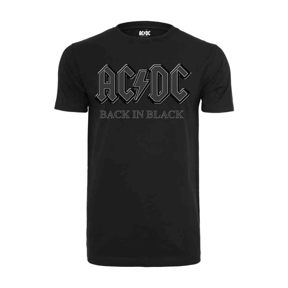 Merchcode AC/DC - Back In Black Heren T-shirt - Zwart